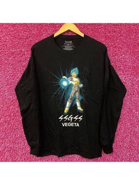 Dragon Ball Super SSGSS Vegeta Long Sleeve T-Shirt Small